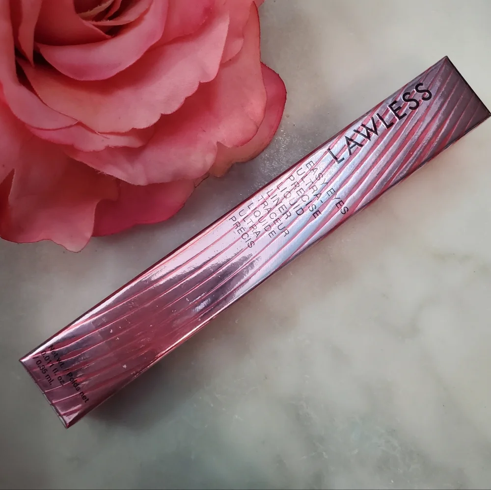 LAWLESS Ultra Black Coco Brown Precision Liquid Eyeliner Brush Tip - NEW